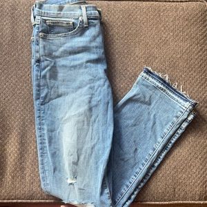 LUCKY BRAND high rise straight Zoe.